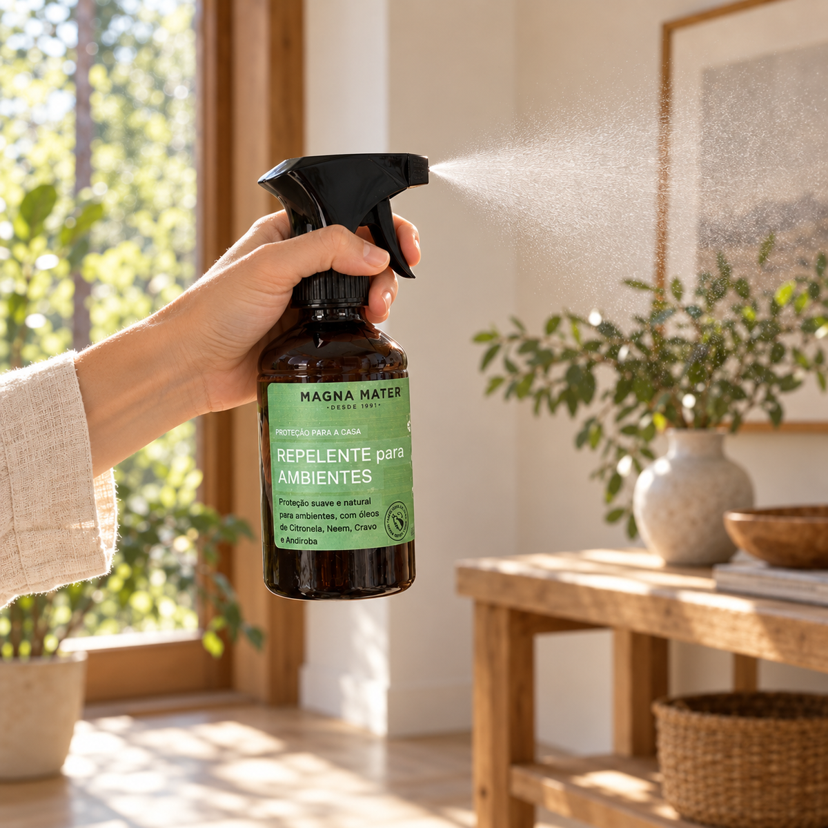 Repelente para Ambientes com Citronela e Andiroba 250ml