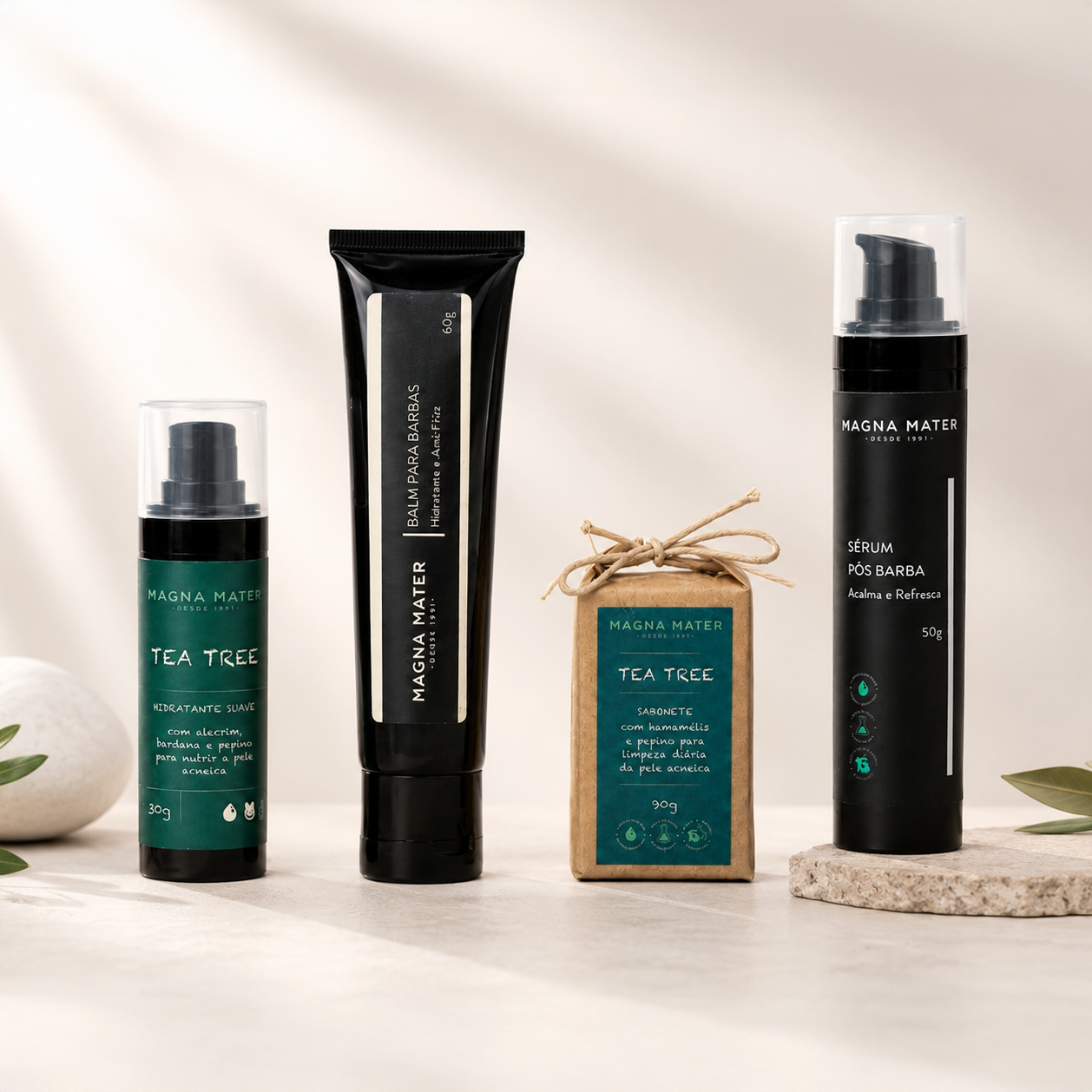 Kit Completo de Cuidados para Barba e Rosto
