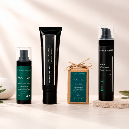 Kit Completo de Cuidados para Barba e Rosto