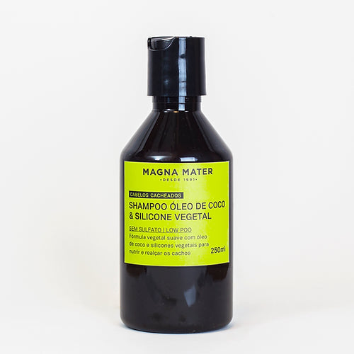 Shampoo Óleo de Coco e Silicone Vegetal - Cabelos cacheados - Sem Sulfato